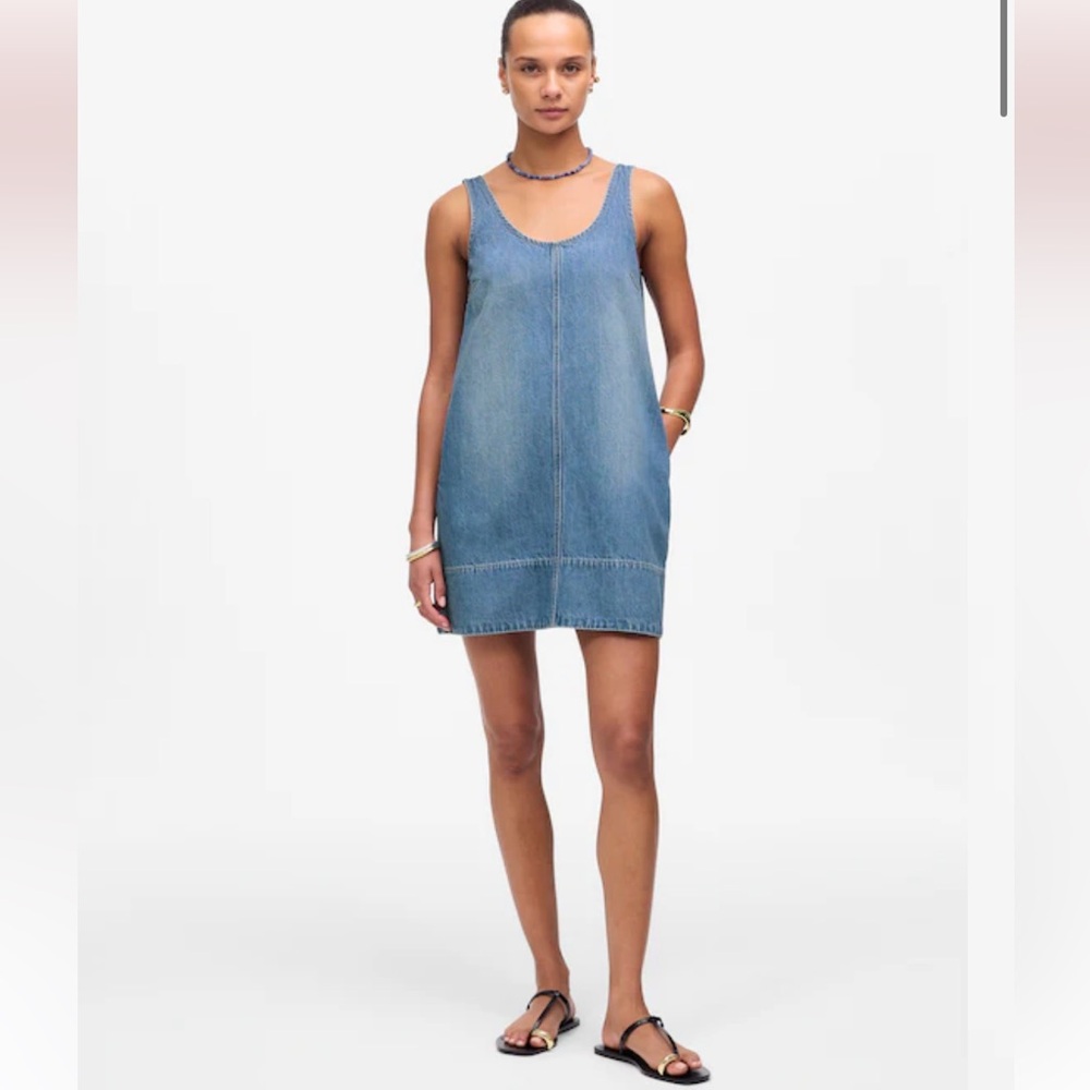 Madewell Light Blue Denim Mini Dress